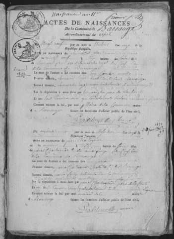 Naissances (1803-1812)