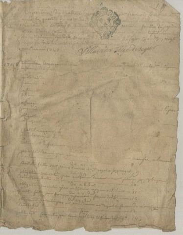 Répertoire chronologique : 20 octobre 1848-29 décembre 1752