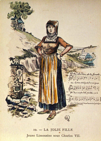 "10. - La jolie fille. Jeune limousine sous Charles VII".