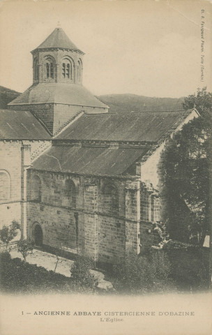 Aubazine : "1 - Ancienne abbaye cistercienne d'Obazine - L'église".