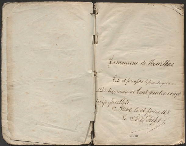 Délibérations du conseil municipal. 22 mars 1871-30 novembre 1890