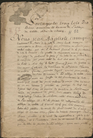 Partage judiciaire des revenus.