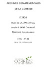 Charageat Guy : répertoire chronologique : 1786-1803.