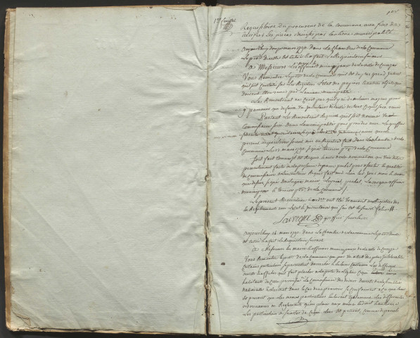 Délibérations du conseil municipal. 12 mars 1790-21 septembre 1794