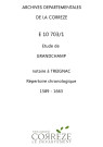 Répertoire chronologique : 1588-1663