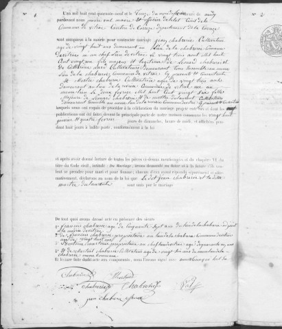 Mariages (1849-1868)