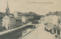 Tulle : "213 - Tulle - Les quais et le pont de la mairie".