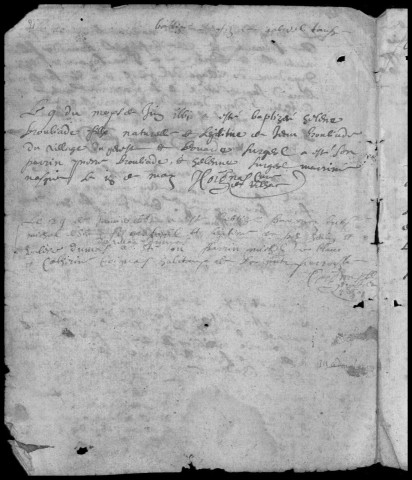 Baptêmes, mariages, sépultures (1660-1733)