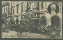Brive-la-Gaillarde : "Docteur Michel Labrousse, sénateur de la Corrèze - Né à Ste-Féréole en 1847, mort à Paris le 12 décembre 1910 - Brive (14 décembre 1910) Obsèques du docteur Labrousse, sénateur et président du Conseil général de la Corrèze - Avant la levée du corps à l'hôtel de ville".