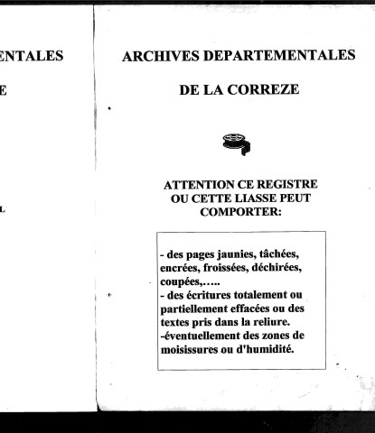 Naissances, mariages, décès (1823-1832)