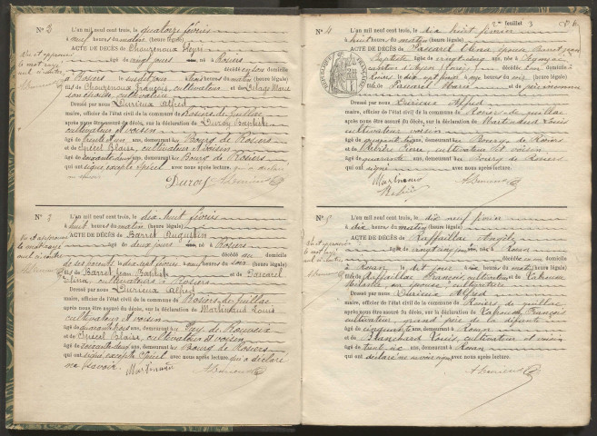 Décès (1903-1932).