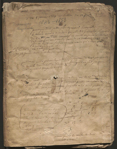 Répertoire chronologique (1642-1653, 1654-1666, 1667-1672)