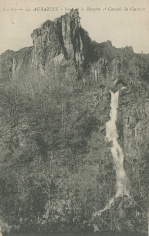 Aubazine : "Corrèze - 14 - Aubazine - Le saut de la Bergère et cascade de Coyroux".
