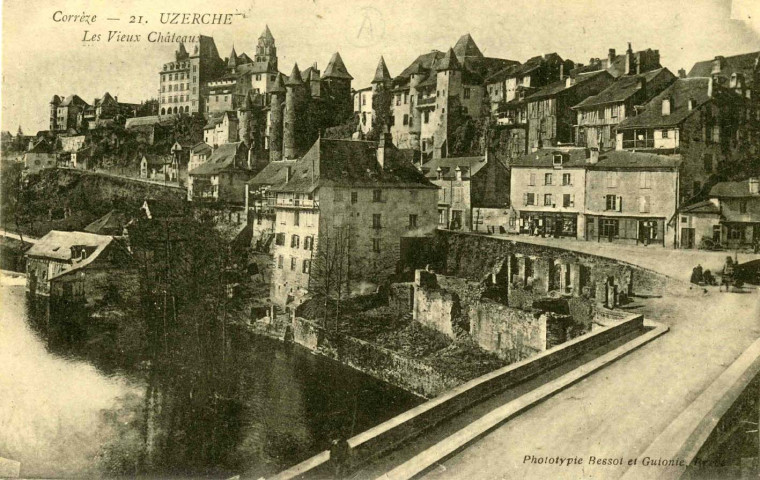 "Corrèze - 21 - Uzerche. Les vieux châteaux".