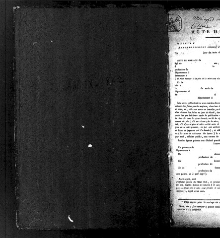 Mariages (1801-1842)