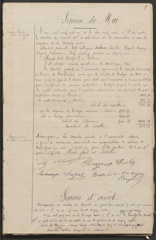 Délibérations du conseil municipal. 19 mai 1901-14 novembre 1925