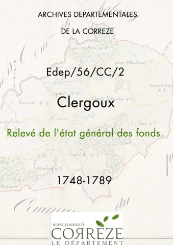Relevé de l'état général. 1748-1789