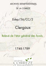 Relevé de l'état général. 1748-1789