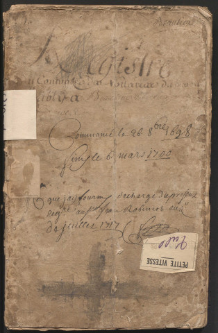 26 octobre 1698-6 mars 1700