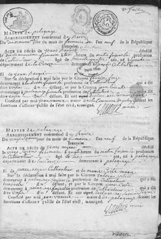 Décès (1801-1842)