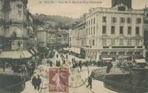 Tulle : "59 Tulle - Pont de la mairie et place Municipale".