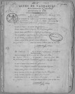 Naissances, mariages, décès (1803-1812)
