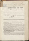 Naissances, mariages, décès (1923-1932).