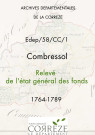 Relevé de l'arpentement général des fonds. 1764-1769