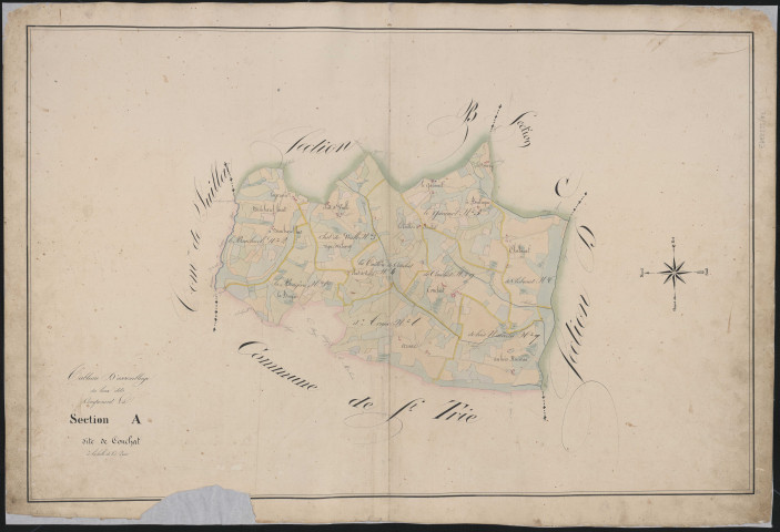 Tableau d'assemblage de la section A de Conchat