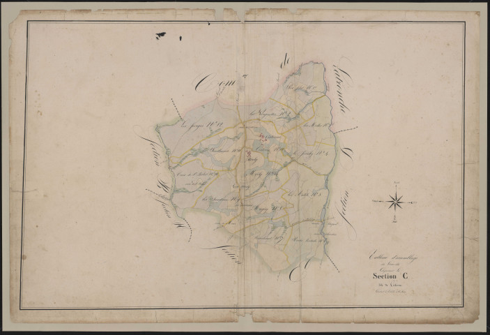 Tableau d'assemblage de la section C de Cisterne