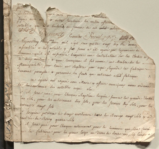 Délibérations du conseil municipal. 25 mars 1790-17 avril 1797