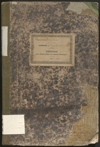 Délibérations du conseil municipal. 11 février 1856-19 novembre 1865