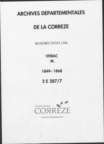 Mariages (1849-1868)