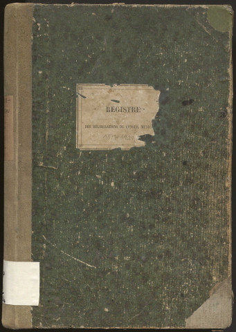Délibérations du conseil municipal. 09 novembre 1879-28 mars 1901