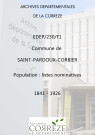Population : listes nominatives. 1841-1926, 1962