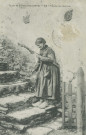 Folklore : "Types et scènes champêtres - 52 - Fileuse de chanvre".