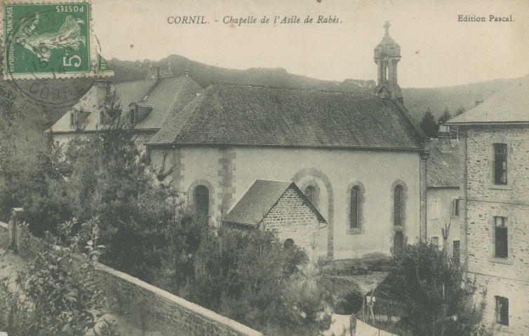 Cornil : "Cornil. - Chapelle de l'asile de Rabès".