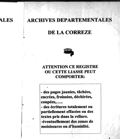 Naissances, mariages, décès (1873-1882)