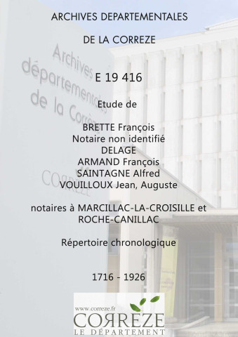 Répertoires chronologiques