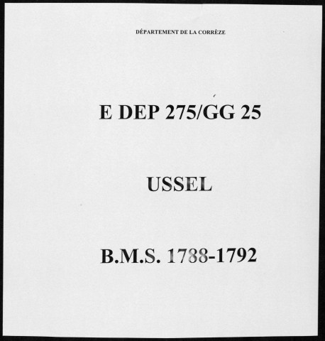 Baptêmes, mariages, sépultures (1788-1792)