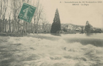 Brive-la-Gaillarde : "8 - Inondations du 30 novembre 1910 - Brive - La digue".