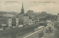 Tulle : "La Corrèze illustrée - 10 Tulle - Quai de la République - Théâtre".