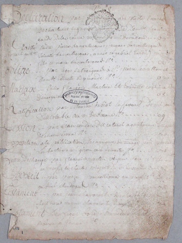 Répertoire chronologique : 1768-1773