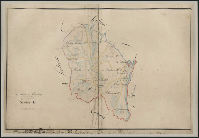 Tableau d'assemblage de la section D
