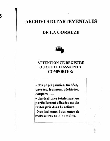 Naissances, mariages, décès (1883-1892)