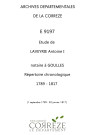 Répertoire chronologique : 1 septembre 1789-30 janvier 1817