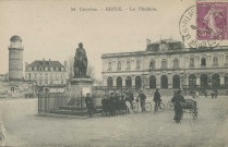 Brive-la-Gaillarde : "58 Corrèze. - Brive. - Le théâtre.".