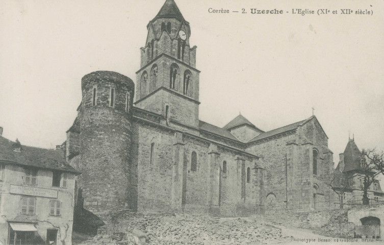 Uzerche : "Corrèze - 2. Uzerche - L'église (XIe et XIIe siècle)".