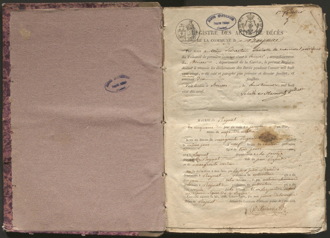 Décès (1800-1820)