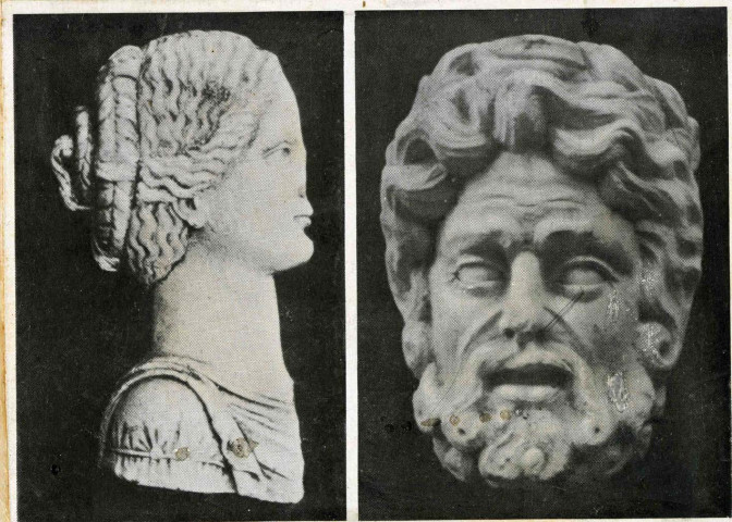 Bustes féminin et masculin.